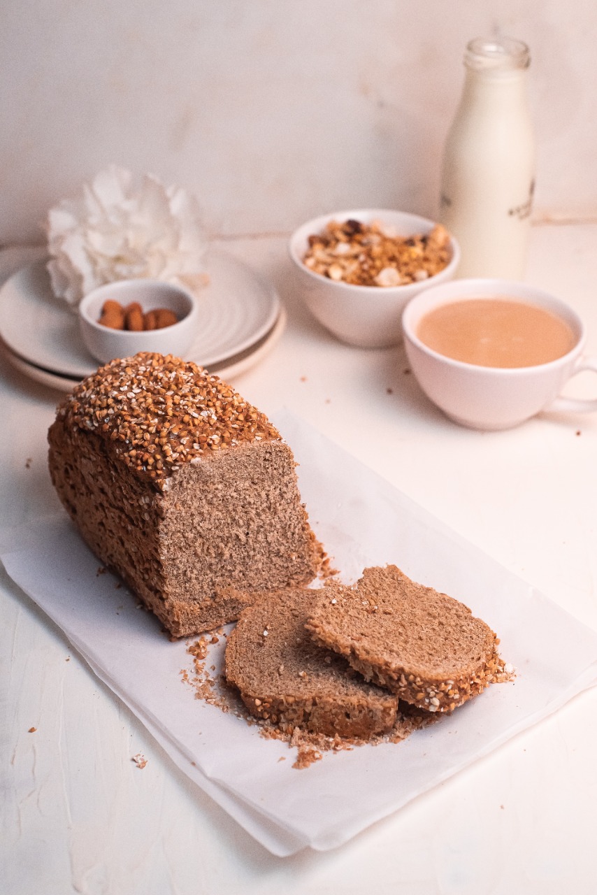 Sourdough Buckwheat Rye Bread (Vegan)